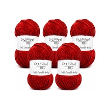 Kadife İp, 5'li Paket 5x100 Gr. 120 Mt., Soft Chenille Bulky%100 Mikro Polyester, Amigurumi, Oyuncak, Bebek Battaniyesi Diğer