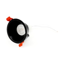 Sunlight Pliton Döküm Sıva Altı Siyah Led Armatür Gu10 Gün Işığı Siyah
