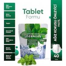 Tbrush Ağız Kokusu Önleyici Mentol ve Nane Aromalı Ağız Pastili - Alkolsüz ve Şekersiz