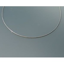 Bıg Blue Takı Kolye Kordonu Gümüş Omega 45CM Çap Mavi