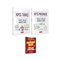 Data Yayınları Kpss Türkçe+matematik Özet Bilgi Kartları+evp Akademi Tyt Paragraf Rest 17 X 21 Deneme