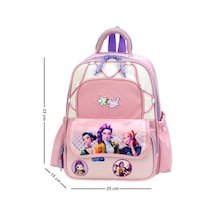 Kız Çocuk Anaokulu Çantası Ortopedik Ultra Lüx Kreş Çantası 33 25 Cm Su İtici Kumaş Sırt Çantası 157fb Pembe