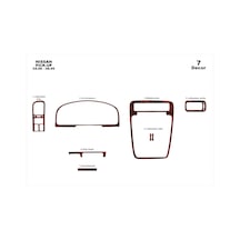 Nissan Pick Up Torpido Kaplama 1998-1999 7 Parça Maun