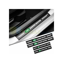 Range Rover Logo Karbon Kapı Eşiği Koruma Oto Sticker 4 Parça