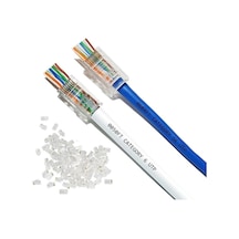 Ez RJ45 Cat6 4381A Yeni Nesil Delikli Jack Konnektör 100'lü