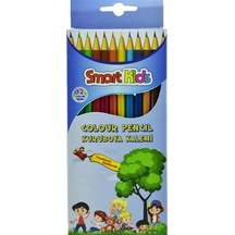 Smart Kıds Kuru Boya Tam Boy 12 Renk 2963 Çok Renkli