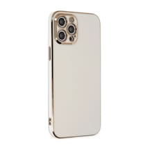Apple  Uyumlu  iPhone 12 Pro Max Kılıf Volet Silikon Beyaz,