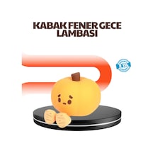 Dekoratif Pumpkin Gece Lambası Şarjlı Dokunmatik Led Işık Sarı