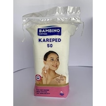 50&apos Li Kare Makyaj Temizleme Pamuğu Acı Kahverengi