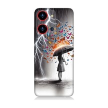 Reeder S19 Max Pro S Zoom Uyumlu Kelebek Fırtınası  Desenli Silikon Kılıf