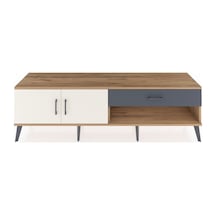 Hyperion Tv Ünitesi Tek Raflı Tek Çekmeceli 2 Kapaklı 176x44x51 Çam-aytaşı/antrasit Aytası/antrasıt