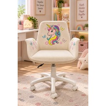 Unicorn Kids Çalışma Koltuğu Krem