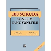 200 Soruda Yönetim-Kamu Yönetimi - M. Akif Özer - Gazi Kitabevi