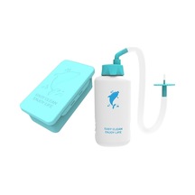 Mavi Ev Kullanımlı Kulak Irrigasyon Seti - Toplumlu Silikon Uçlu, Taşınabilir Kulak Kirliğini Temizleyici Aleti Mavi Mavi