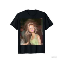 Flood Of Style Komik İğrenç Bebek Yüzü Meme Komik Alaycı Hediye T-shirt Erkekler Kadınlar Için % 100% Pamuk Siyah