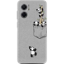 Xiaomi Redmi Note 11E Kilif Silikon Desen Pandalar 1798 566393192