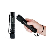 Aslan Sepet Police Type 1101 El Fenerli Çelik Şok Cihazı Siyah