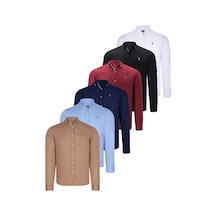 Altılı Set G674 Dewberry Erkek Gömlek-siyah-beyaz-lacivert-camel-bordo-bebe Mavi Siyah-beyaz-lacivert-camel-bordo-bebe Mavi Altılı Set G674 Dewberry Erkek Gömlek-siyah-beyaz-lacivert-camel-bordo-bebe Mavi Siyah-beyaz-lacivert-camel-bordo-bebe Mavi