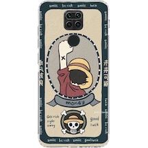 Redmi Note 9 Uyumlu One Piece Dolar Baskılı Silikon Kılıf Renkli