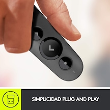 R500s Sunucu, Lazer Sınıfı 1, Bluetooth Ve Usb İçin, Evrensel Uyumlu, 20 Metre Menzil, Yapılandırılabilir, 12 Ay Çalışma Süresine Sahip Akıllı Pil Kullanımı, Koyu Gri Çok Renkli