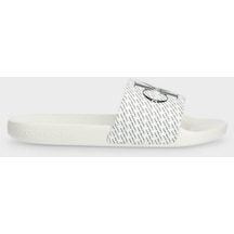 Calvin Klein Erkek Terlik Ym0ym00955 01w Beyaz-siyah Beyaz - Siyah