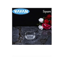 Square Tekli Kare Cam Kahvaltılık Kase Royaleks-81485 Diğer