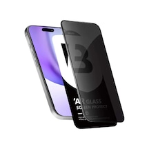 Newface Apple İphone 15 Bilvis 5d Privacy Diamond Hayalet Cam Ekran Koruyucu