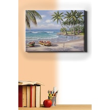 Webstyle Sayılarla Boyama Seti Kasnaklı Issız Kumsal 40 X 50 Cm