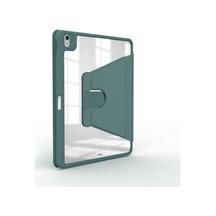İpad Air 10.9 2020 4.nesil A2316-a2324-a2325-a2072 Uyumlu 360 Dönebilen Standlı Nayn Tablet Kılıfı - Koyu Yeşil - T19641