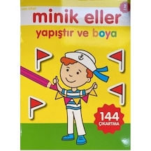Minik Eller Yapıştır Ve Boya - Sarı Kitap