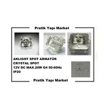 Aklıght Kristal Spot Armatür Şeffaf