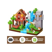 Minecraft Manyetik Küp Blok Orman Temalı Yapı Taşı 150 Parça