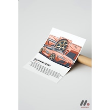 Toyota Supra A90 Jdm Poster, Çerçevesiz Yüksek Kalite Duvar Afişi - Oto Severlere Özel Hediye