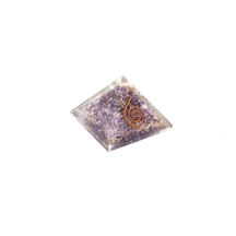 Hakiki Doğal Ametist Taşı Orgonit Piramit 32 Gram