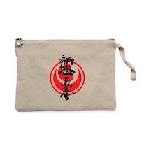 Shinkyokushin Karate Dojo Fight Krem Clutch Cüzdan / El Çantası Krem