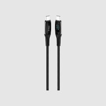 Alumicable Lcd Usb-c Usb-c 100w Pd/qc 150cm Hızlı Şarj/data Kablosu,siyah 2dk57