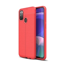 Gld-spt- Newface Samsung Uyumlu Galaxy M30s Kılıf Auto Focus Kapak - Kırmızı