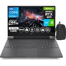 HP Victus 16-R0006NT Victus7P632EAW26 i7-13700H 64 GB 1 TB SSD 8 GB RTX4070 16.1" W11P Dizüstü Bilgisayar + Zetta Çanta