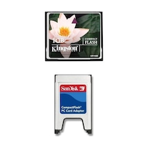 Kingston 1 GB Compact Flash Hafıza Kartı + Pcmıa Kart Okuyucu
