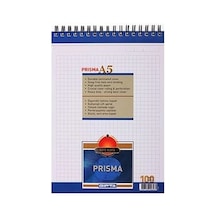 Gıpta Prizma A5 Kareli Bloknot - 100 Yaprak Beyaz Çok Renkli