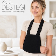 Kol Askısı Omuz Destekleyici Ayarlanabilir Taşıma Askısı Siyah