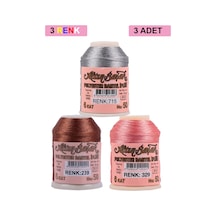 3 Adet Altınbaşak Oya Ve Dantel İpi 20 Gr - Royaleks - No: 239 - 329 - 715