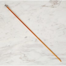 Abarta 4,5mm Renkli Metal Gagalı Örgü Şiş Tunus Tığ 25cm-sarı 1 Adet
