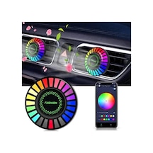 Araç İçi Koku Hazneli Rgb Sese Duyarlı Led Işık Çok Renkli