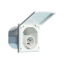 Abl Cee Ip44 220v Dahili Gömme Karavan 220v Elektrik Girişi - Beyaz