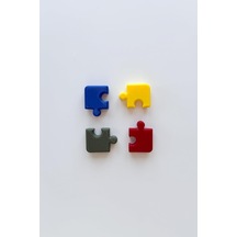 4'lü Puzzle Buzdolabı Magneti Diğer