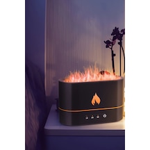 Alev Görünümlü Hava Nemlendirici Aroma Terapi Buhar Makinesi Aromatik Oda Kokusu Difüzörü