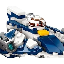 : Klon Savaşları Plo Koon&apos Un Jedi Starfighter Mikro Savaşçısı 75400-6 Yaş Ve Üzeri Çocuklar İçin Minifigür Kokpiti Ve 2 Mermi Atıcı İçeren Yaratıcı Oyuncak Yapım Seti 89 Parça
