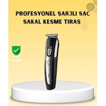 Profesyonel Saç Ve Sakal Kesme Tıraş Makinesi Kablosuz Ergonomik Tasarım