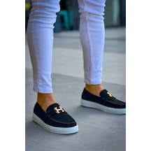 Kb-027 Kuback Bağcıksız Siyah Süet H Günlük Erkek Ayakkabı Siyah5